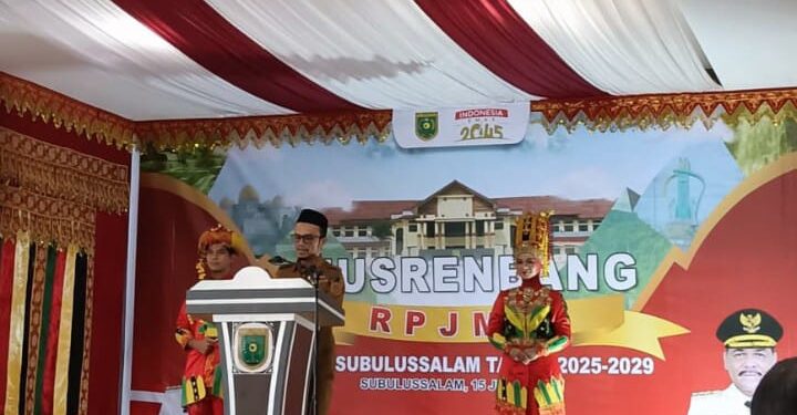 Wali Kota Subulussalam Buka Musrenbang RPJMD 2025-2029, Fokus pada Pendidikan Dan Pembangunan