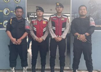 Pastikan Keamanan Lapas Kelas IIA Banyuasin, Sat Samapta Polres Gelar Patroli