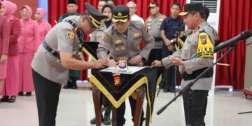 Polda Riau Gelar Sertijab 4 Kapolres