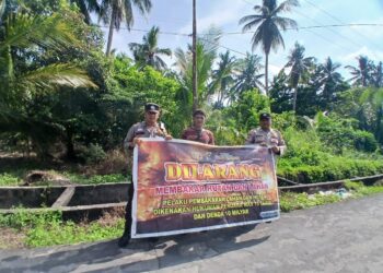 Polsek Kuala Kampar Gelar Patroli Antisipasi Karhutla di Wilayah Hukum