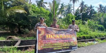 Polsek Kuala Kampar Gelar Patroli Antisipasi Karhutla di Wilayah Hukum