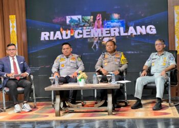 Dirlantas Polda Riau Tampil di Program Riau Cemerlang TVRI Sosialisasi Operasi Patuh Lancang Kuning 2025