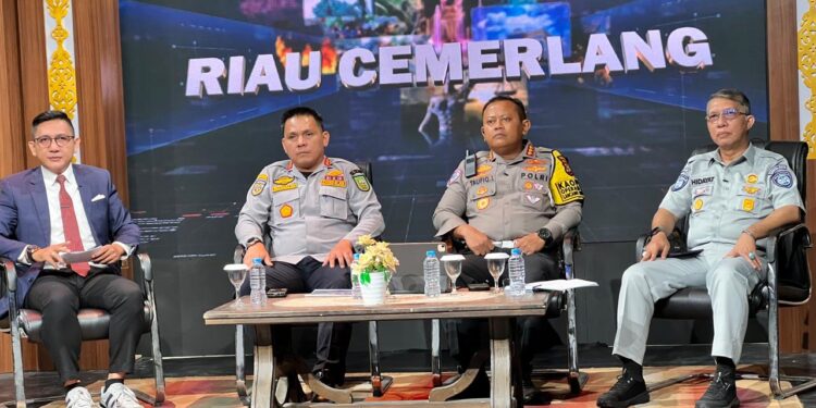 Dirlantas Polda Riau Tampil di Program Riau Cemerlang TVRI Sosialisasi Operasi Patuh Lancang Kuning 2025
