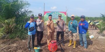 Kapolsek Muara Padang Pimpin Penanaman Jagung Kuartal III