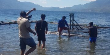 PEMA UGP Mendukung Penertiban Alat Tangkap Ikan cangkul padang Di Danau Laut Tawar