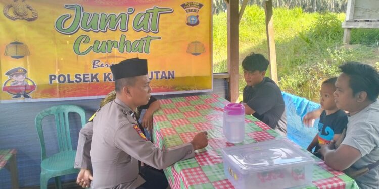 Jumat Curhat Polsek Kerumutan, Warga Pertanyakan Soal Santunan Kecelakaan Lalu Lintas