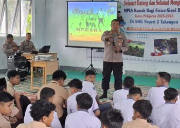 Pelaksanaan MPLS SMKN 2 Takengon Bekerjasama Dengan Polres Aceh Tengah