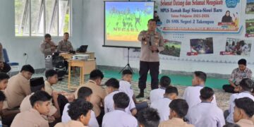 Pelaksanaan MPLS SMKN 2 Takengon Bekerjasama Dengan Polres Aceh Tengah