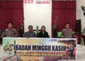 Polsek Kerumutan Gelar Program Minggu Kasih di Gereja GGP Bukit Lembah Subur