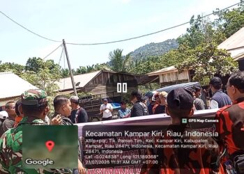 Pemuda Dan Masyarakat Kenegerian Lipat Demo PT Yuni Bersaudara Sejahtera
