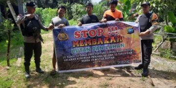 Cegah Karhutla, Polsek Ukui Gencarkan Sosialisasi Hingga ke Titik Terpencil