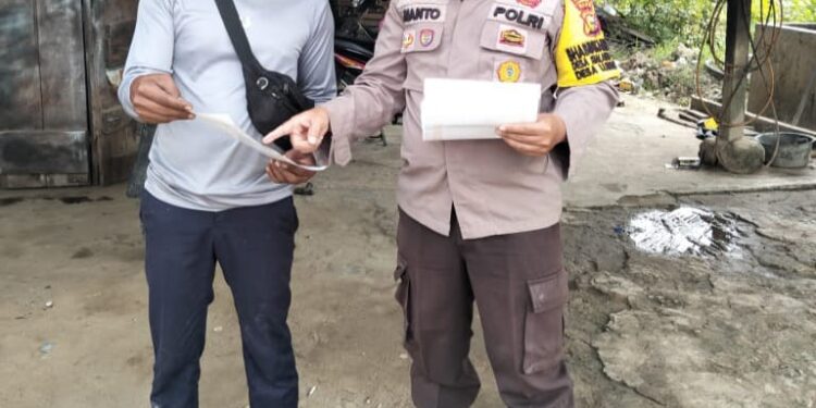 Bhabinkamtibmas di Pelalawan Sosialisasikan Larangan Membakar Lahan