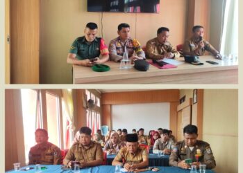 Jelang HUT RI ke-80 dan Pramuka ke-64, Camat Bunut Gelar Rapat Persiapan, Bhabinkamtibmas Turut Hadir