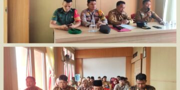 Jelang HUT RI ke-80 dan Pramuka ke-64, Camat Bunut Gelar Rapat Persiapan, Bhabinkamtibmas Turut Hadir
