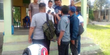 Sekdes Pantan Reduk Gelar Konferensi Pers Terkait Pemberitaan Rabat Beton, Tempuh Jalur Hukum