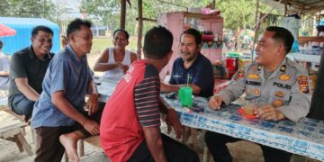 Cegah Karhutla, Polsek Bunut Jalin Koordinasi dengan Ketua RT dan Warga Desa Merbau