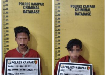 Resmob Polres Kampar Ringkus Pelaku Curat Toko Perhiasan Bangkinang Uang Jutaan Rupiah Raib