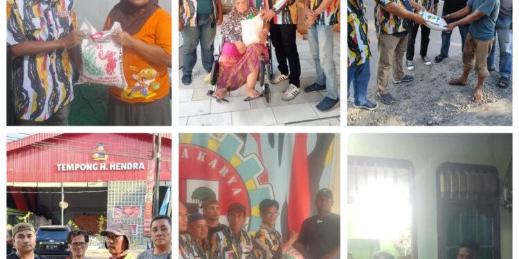 DPD II PKN Kota Medan Berbagi Kepada Kaum Dhuafa