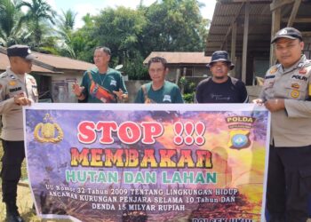 Patroli Sambil Edukasi, Polsek Ukui Ajak Warga Jaga Lingkungan Tanpa Api