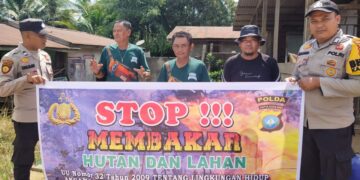 Patroli Sambil Edukasi, Polsek Ukui Ajak Warga Jaga Lingkungan Tanpa Api