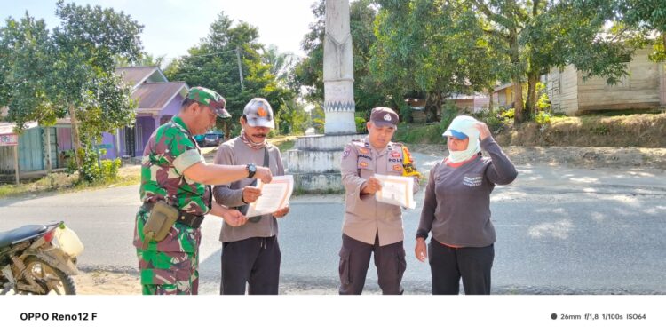 Polisi di Bunut Ajak Warga Jaga Kamtibmas dan Tolak Bakar Lahan