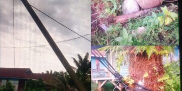 Tiang Listrik Miring Dan Minimnya Ketersediaan Tiang Membuat Warga Siti Ambia Mengeluh