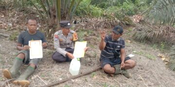 Cegah Karhutla, Polisi Sosialisasikan Cooling System dan Maklumat Kapolda Riau ke Warga
