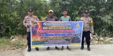 Polsek Pangkalan Lesung Patroli Karhutla, Tidak Ditemukan Titik Api