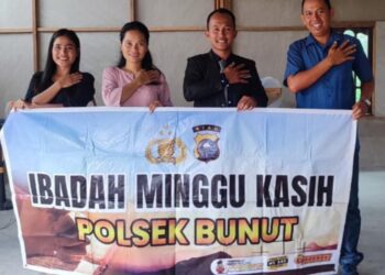 Ibadah Minggu Kasih Bersama Jemaat GPdI Desa Merbau, Pelalawan