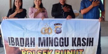 Ibadah Minggu Kasih Bersama Jemaat GPdI Desa Merbau, Pelalawan
