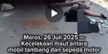 Tragis, Dua Pemuda Peregang Nyawa Dikolong Mobil Truk Tambang