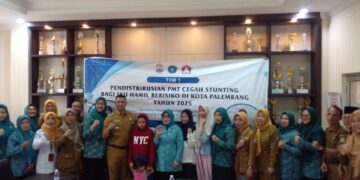Pendistribusian PMT Cegah Stunting Bagi Ibu Hamil Beresiko Di Kota Palembang