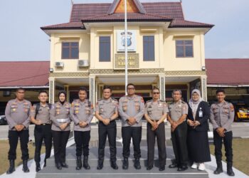 Lemdiklat Polri Lakukan Penelitian di Polres Kampar Kapolres Sambut Hangat