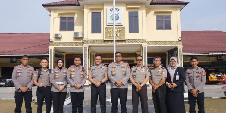 Lemdiklat Polri Lakukan Penelitian di Polres Kampar Kapolres Sambut Hangat