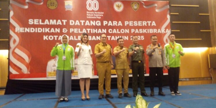 Pemusatan Pendidikan Dan Pelatihan calon Pasilan Pengibar Bendera Pusaka Kota Palembang