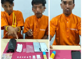 Polsek Kampar Tangkap Warga Desa Sendayan dan Simpang Petai
