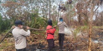 Kebakaran Hutan di Teluk Meranti Pelalawan: Tim Gabungan Masih Lakukan Pendinginan Hari Ke-7