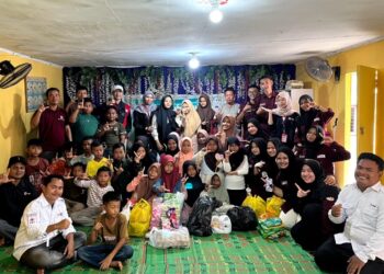 Relawan Forpis Kota Langsa Edukasi Bencana dan Berbagi Donasi di YPPAN