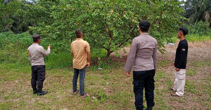 Polsek Pangkalan Lesung Gelar Patroli dan Sosialisasi Larangan Membakar Lahan