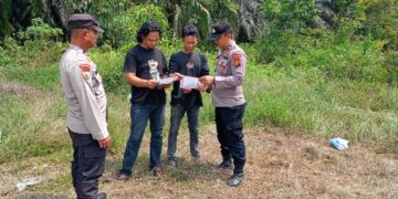 Cegah Karhutla, Polsek Pangkalan Lesung Patroli ke Daerah Rawan dan Sosialisasi Larangan Membakar Hutan