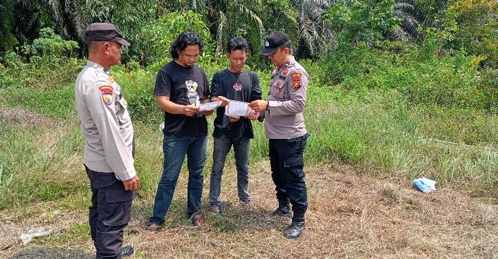 Cegah Karhutla, Polsek Pangkalan Lesung Patroli ke Daerah Rawan dan Sosialisasi Larangan Membakar Hutan