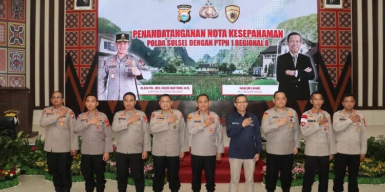 Dukung Astacita Presiden, Holding Perkebunan melalui PTPN I Teken MoU Ketahanan Pangan dengan Polda Sulsel