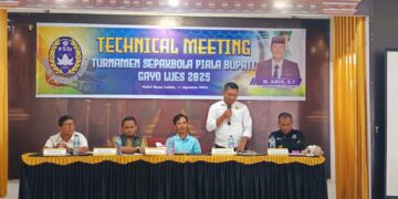 Technical Meeting Piala Bupati Gayo Lues, Ini Pesan Penting Yang Disampaikan Panitia