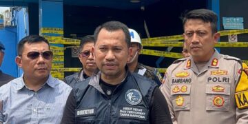 Polda Sumut Gerebek Sarang Narkoba THM New Blue Star, Barak Dibakar