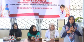 PT CMN Gelar Baksos Kesehatan di Gampong Alue Dua Bakaran Batee 