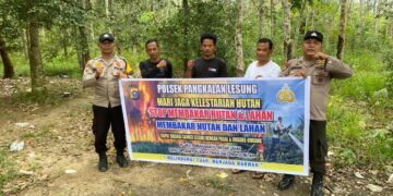 TNI-Polri Patroli Karhutla di Pangkalan Lesung, Sosialisasi Larangan Membakar Lahan