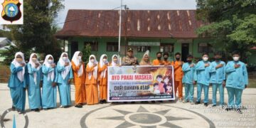 Polsek Teluk Meranti Tanam 1.000 Pohon di SMPN 1 Kelurahan Teluk Meranti