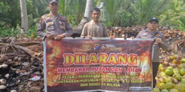 Polsek Kuala Kampar Sosialisasikan Maklumat Kapolda Riau untuk Cegah Karhutla
