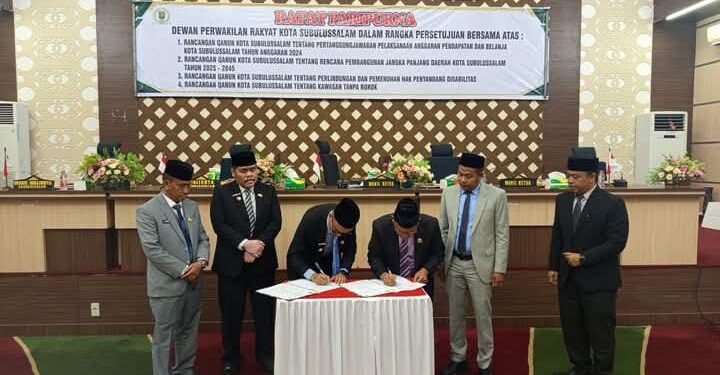 DPRK Subulussalam Gelar Rapat Paripurna Pertanggungjawaban APBK Dan Rancangan Qanun