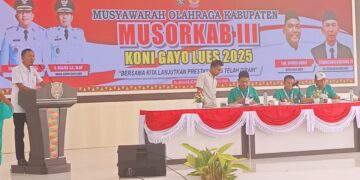 Chairudin Kasiman Pimpin KONI Gayo Lues, Fokus Perkuat Atlet Dan Kembangkan Pariwisata